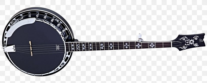 Musical Instruments Banjo Guitar Plucked String Instrument Banjo Guitar, PNG, 2500x1000px, Watercolor, Cartoon, Flower, Frame, Heart Download Free