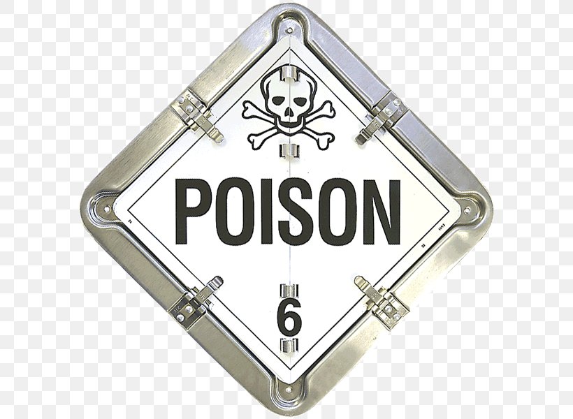 United States Department Of Transportation Placard Poison HAZMAT Class 6 Toxic And Infectious Substances Hazard, PNG, 600x600px, Placard, Adhesive, Body Jewelry, Brand, Chemical Substance Download Free