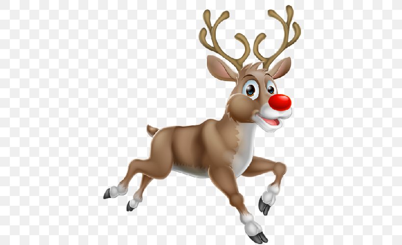Rudolph Santa Claus Clip Art, PNG, 500x500px, Rudolph, Animal Figure, Antler, Christmas, Christmas Ornament Download Free