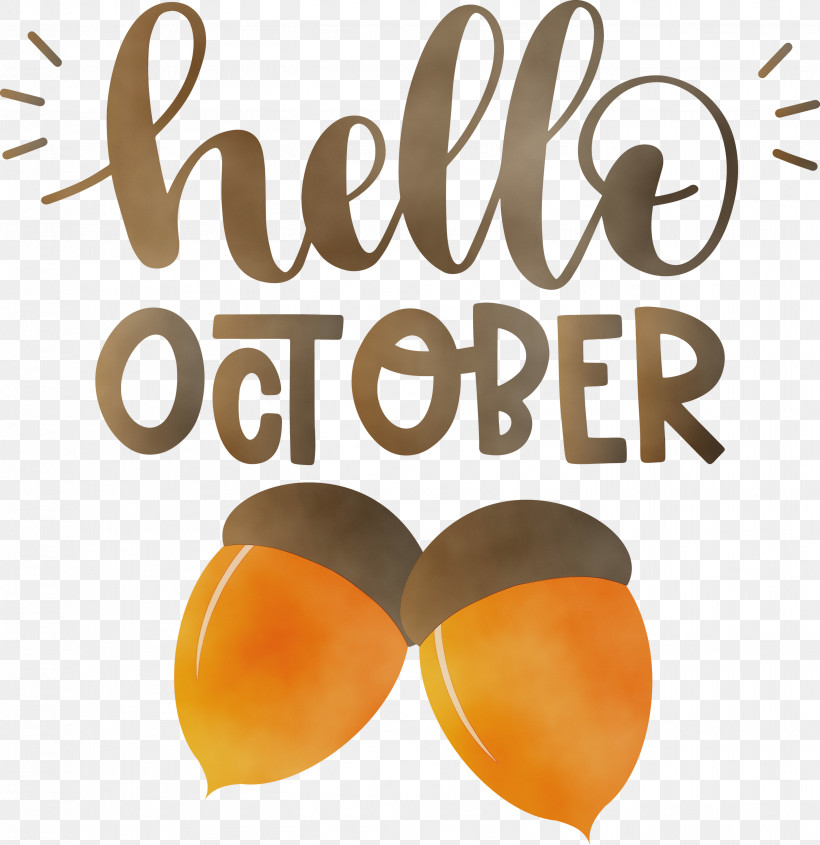 Font Fruit Meter, PNG, 2909x3000px, Hello October, Fruit, Meter, October, Paint Download Free