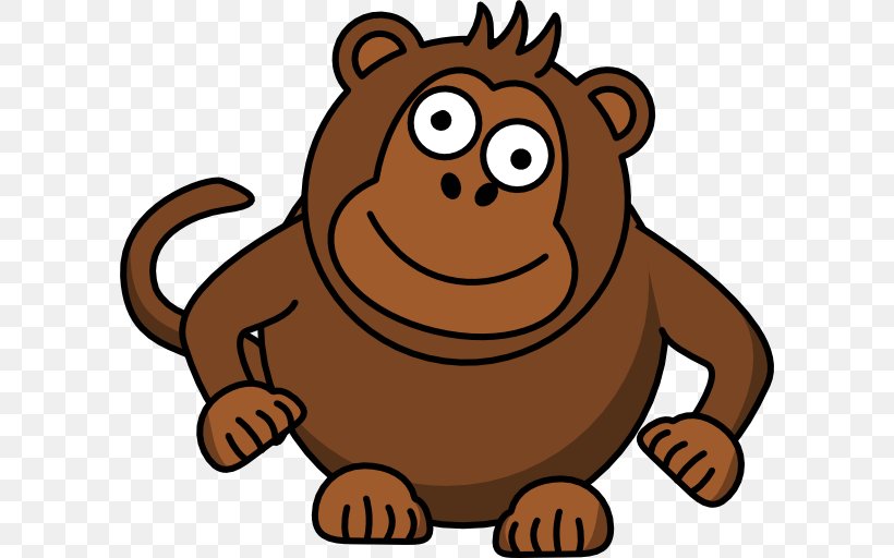 Gorilla Monkey Ape Clip Art, PNG, 600x512px, Gorilla, Animal, Animation, Ape, Baby Monkeys Download Free