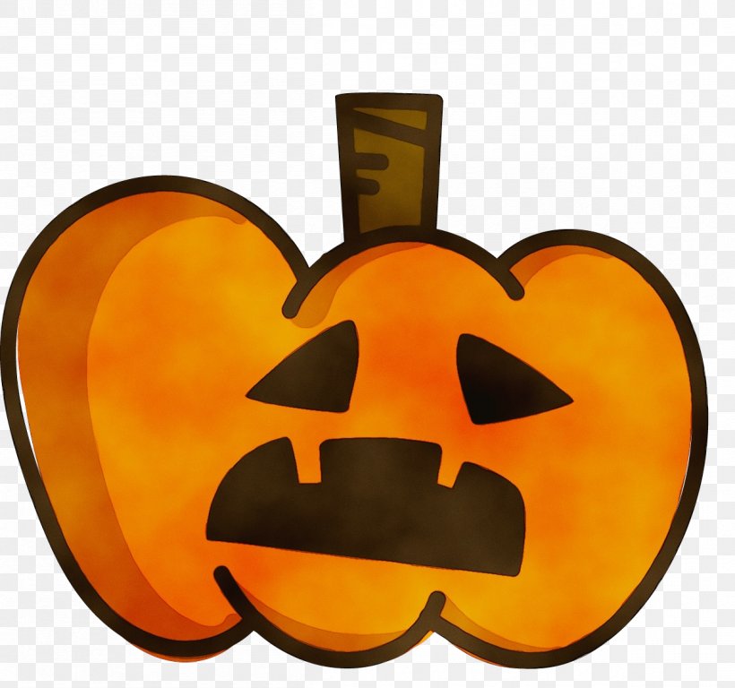 Orange, PNG, 1204x1129px, Watercolor, Calabaza, Jackolantern, Orange, Paint Download Free