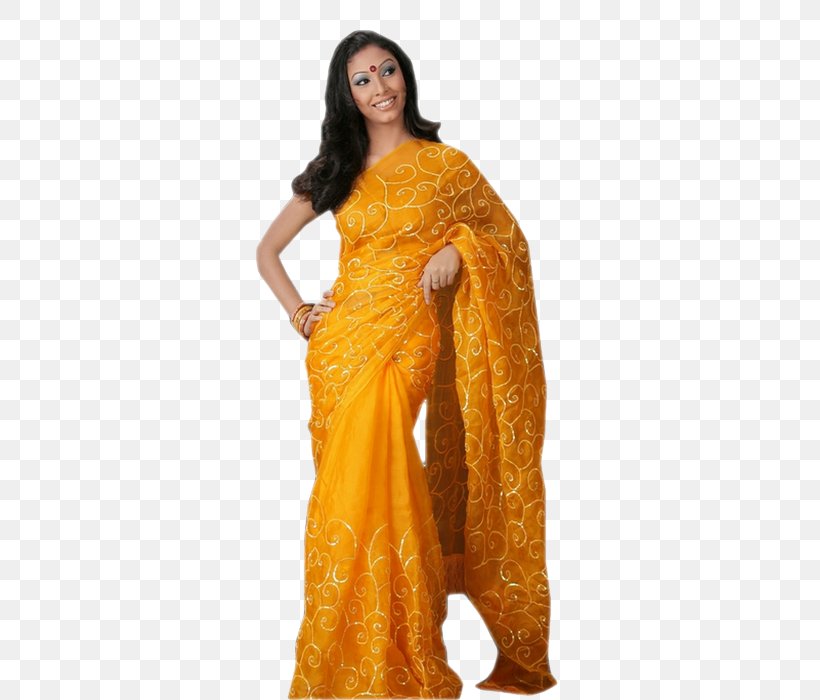 Silk Sari Shoulder, PNG, 500x700px, Silk, Abdomen, Costume, Joint, Sari Download Free