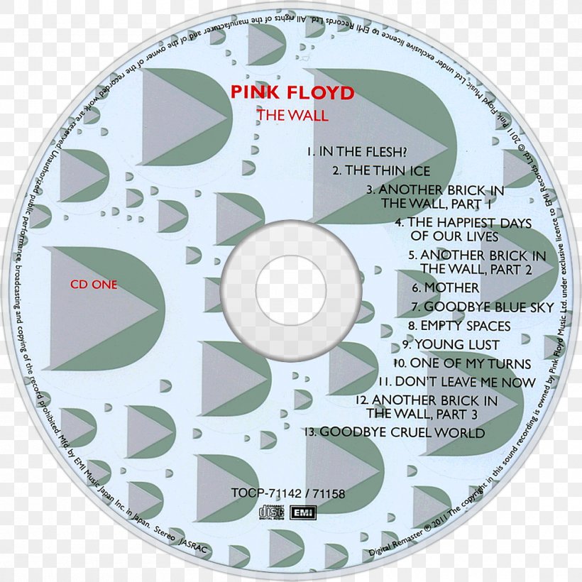 Another Brick In The Wall Part 2 Compact Disc Pink Floyd Png 1000x1000px Watercolor Cartoon Flower