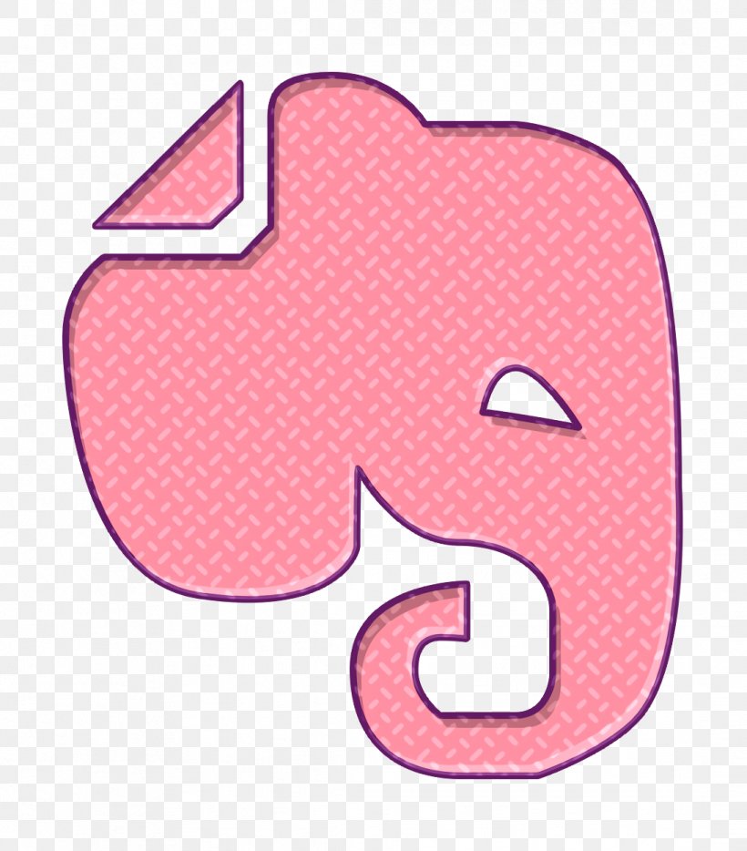 Evernote Icon Social Icon, PNG, 1092x1244px, Evernote Icon, Material Property, Pink, Social Icon Download Free