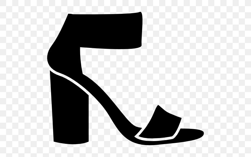 High-heeled Shoe Strap Footwear Wedge, PNG, 512x512px, Highheeled Shoe, Absatz, Black, Black And White, Boot Download Free