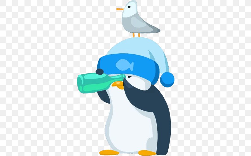 Penguin Sticker Telegram VKontakte Marine, PNG, 512x512px, Penguin, Beak, Bird, Ducks Geese And Swans, Facebook Messenger Download Free