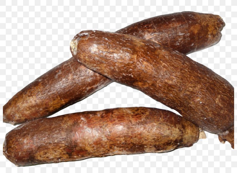 Thuringian Sausage Cassava Tapioca Tuber Bratwurst, PNG, 800x600px, Thuringian Sausage, Andouille, Animal Source Foods, Arrowroot, Boudin Download Free