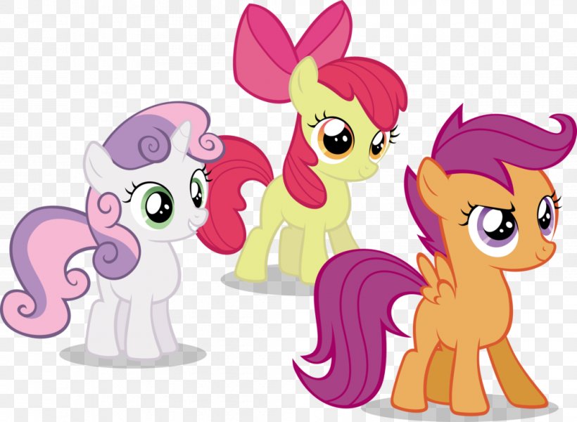 Cutie Mark Crusaders Apple Bloom Pony Scootaloo Sweetie Belle, PNG, 1045x765px, Watercolor, Cartoon, Flower, Frame, Heart Download Free