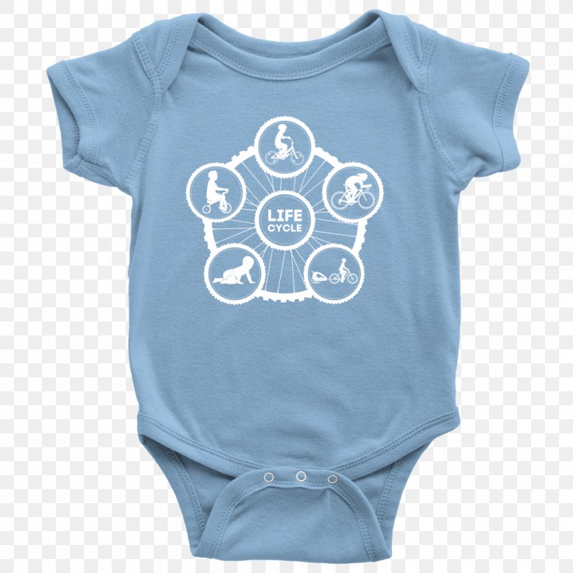 T-shirt Baby & Toddler One-Pieces Infant Bodysuit Clothing, PNG, 1000x1000px, Tshirt, Aqua, Baby Blue, Baby Products, Baby Toddler Clothing Download Free