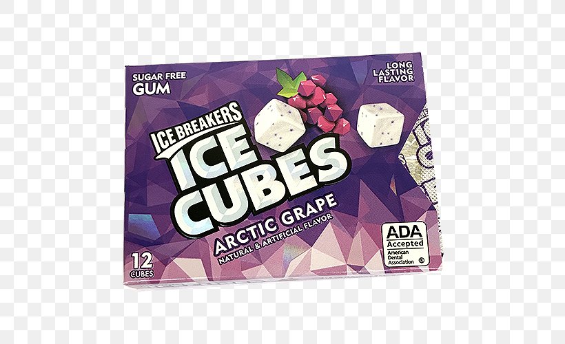 Chewing Gum Ice Breakers Ice Cube Mint, PNG, 500x500px, Chewing Gum, Brand, Candy, Chewing, Cube Download Free