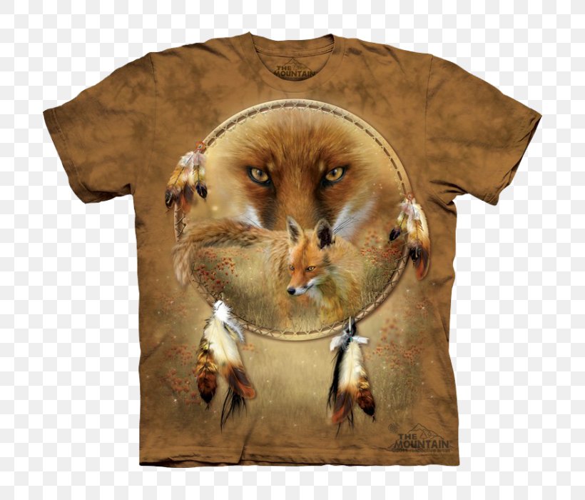 Dreamcatcher T-shirt Native Americans In The United States Gray Wolf Indigenous Peoples Of The Americas, PNG, 700x700px, Dreamcatcher, Animaltotem, Carnivoran, Dream, Fox Download Free