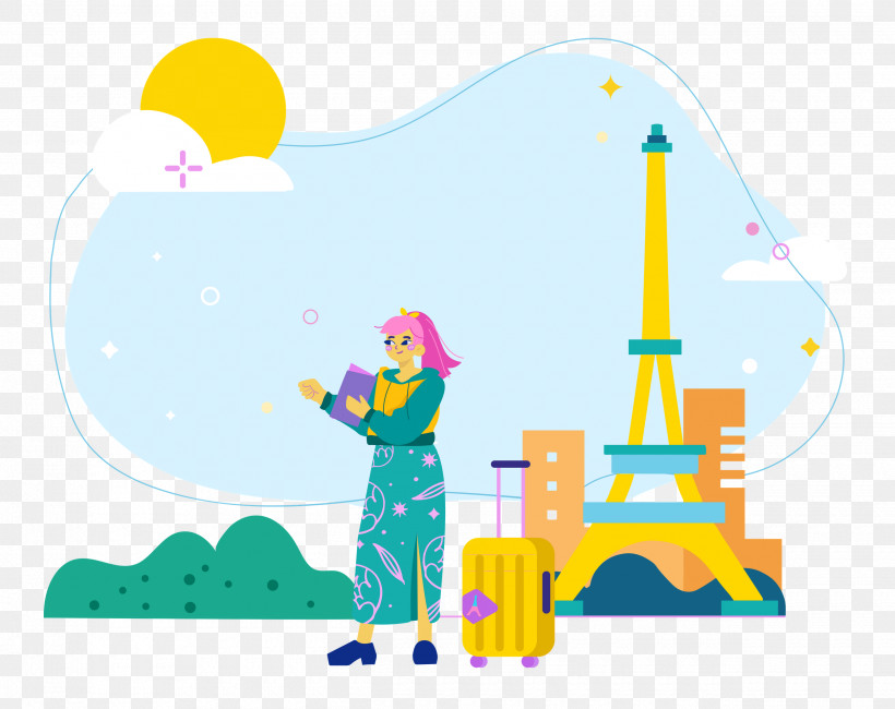 Paris Travel, PNG, 2500x1982px, Paris, Cartoon, Drawing, Logo, Painting Download Free