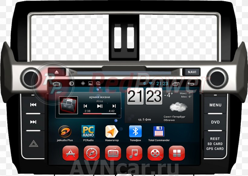 Toyota Land Cruiser Prado Car Toyota Camry Toyota Vitz, PNG, 1024x727px, Toyota Land Cruiser Prado, Automotive Design, Automotive Head Unit, Car, Dashboard Download Free