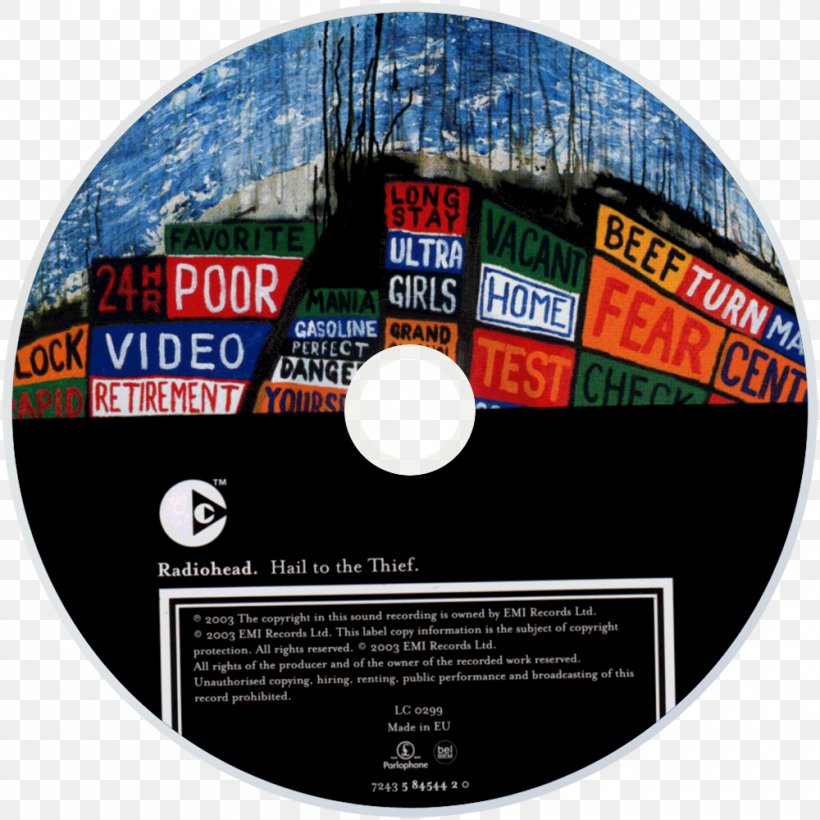 Hail To The Thief Radiohead The King Of Limbs Phonograph Record Compact Disc, PNG, 1000x1000px, Hail To The Thief, Amnesiac, Bends, Brand, Compact Disc Download Free