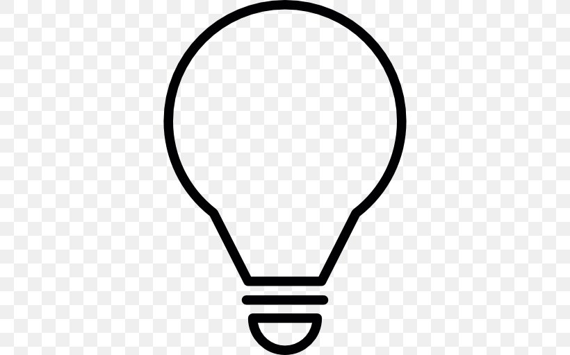 Incandescent Light Bulb Clip Art, PNG, 512x512px, Light, Black, Black And White, Body Jewelry, Electric Light Download Free