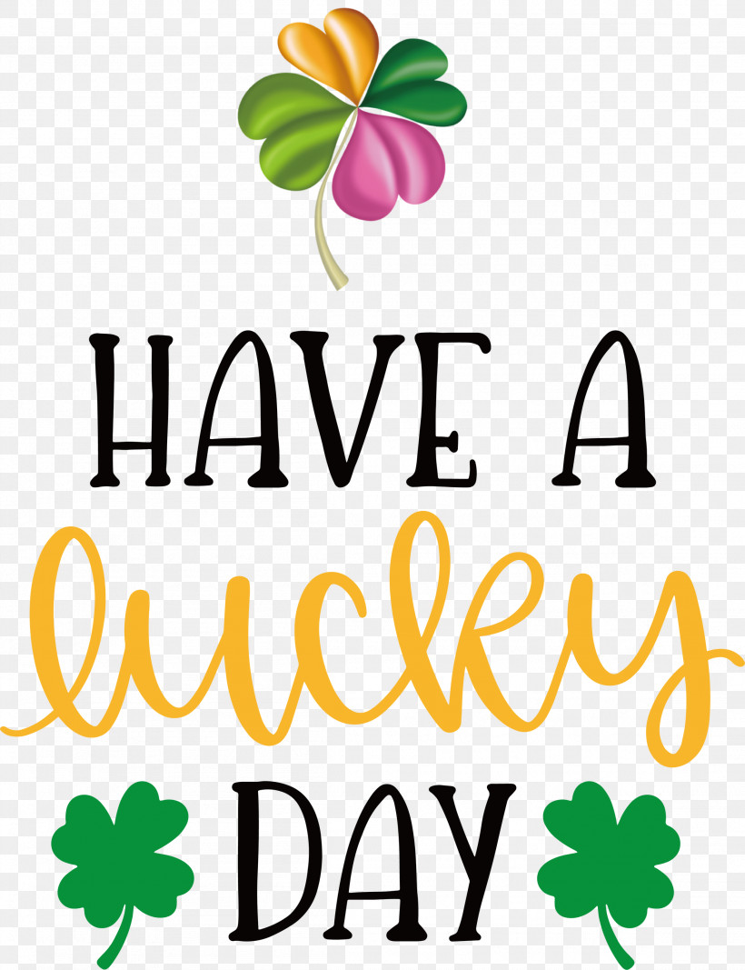 Lucky Day Patricks Day Saint Patrick, PNG, 2304x3000px, Lucky Day, Flora, Flower, Leaf, Line Download Free