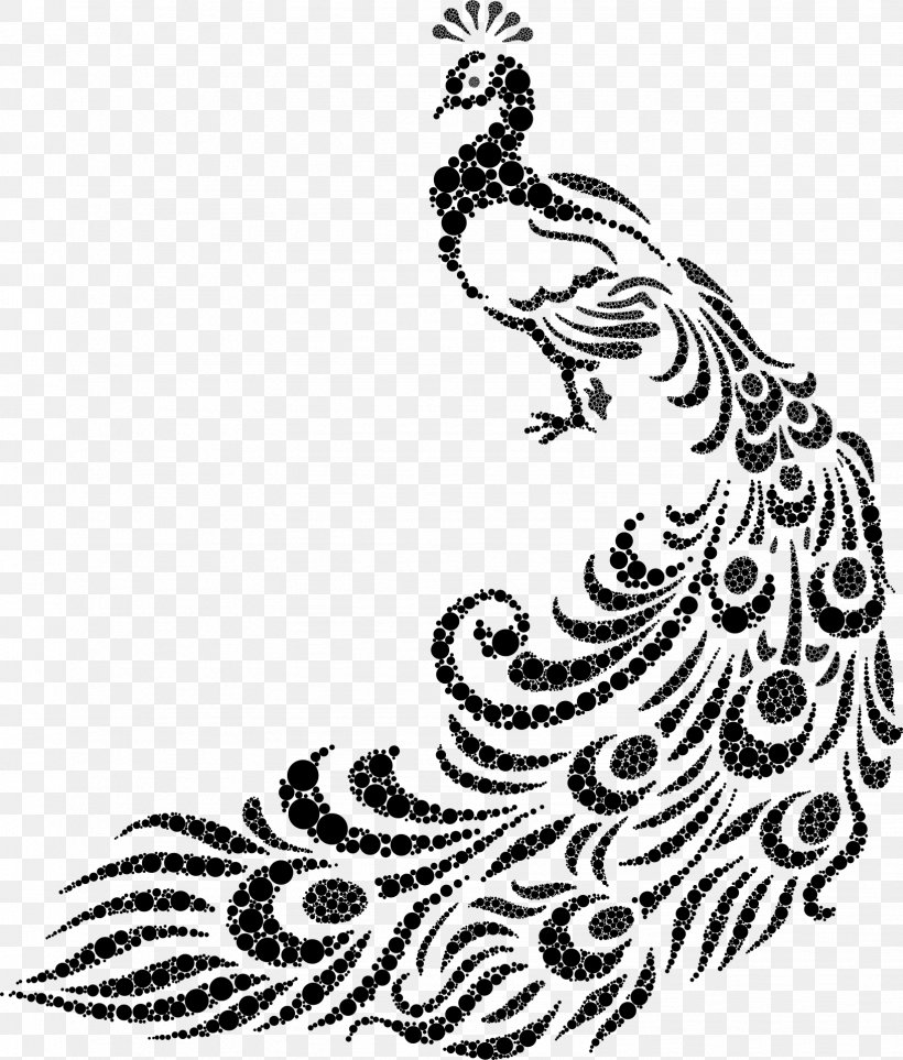 Peafowl Line Art Drawing Clip Art, PNG, 1634x1920px, Peafowl, Art, Artwork, Bird, Black Download Free