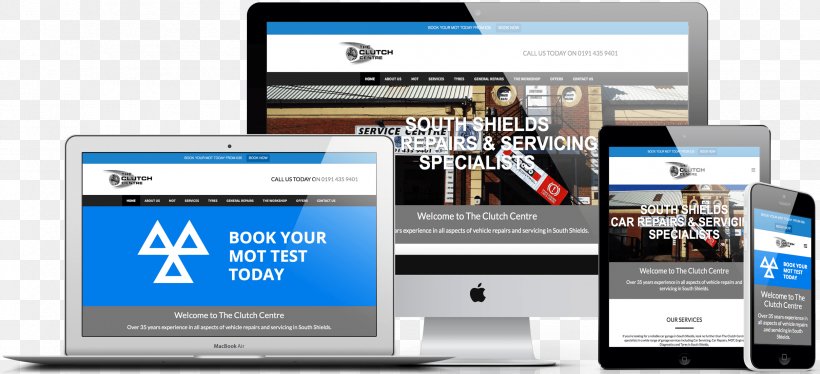 The Clutch Centre South Shields Web Design Web Page Business, PNG, 2418x1105px, Web Design, Brand, Business, Communication, Communication Device Download Free