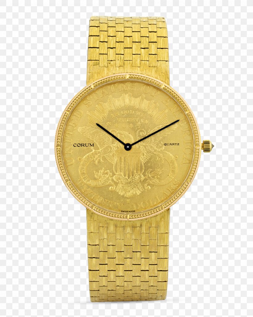 Gold Coin Watch Corum Double Eagle, PNG, 2000x2500px, Gold, American Gold Eagle, Cartier, Coin, Coin Watch Download Free