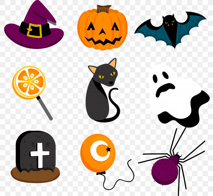 Halloween Label Euclidean Vector Scrapbooking, PNG, 3114x2877px, Halloween, Artwork, Costume, Day Of The Dead, Ghost Download Free