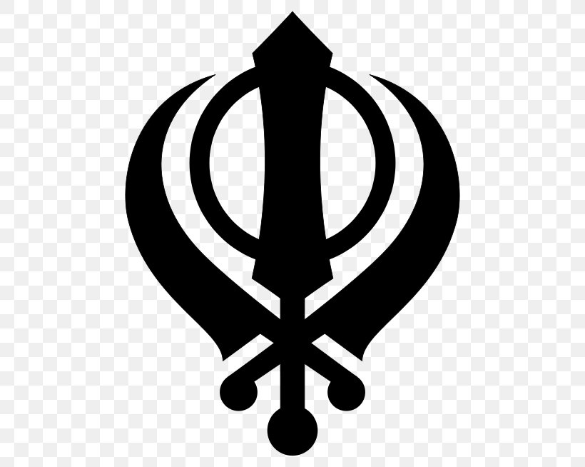 Khanda Sikhism Religion Nishan Sahib Religious Symbol, PNG, 500x654px, Khanda, Belief, Blackandwhite, Cross, Emblem Download Free