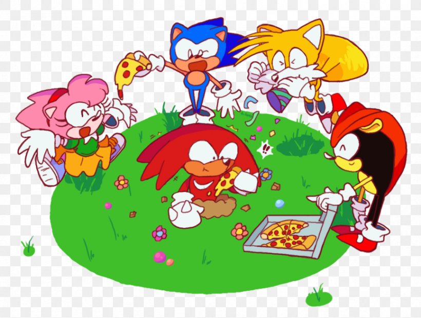 Knuckles The Echidna Sonic & Knuckles Tails Character Pizza, PNG, 866x656px, Knuckles The Echidna, Art, Cartoon, Character, Deviantart Download Free