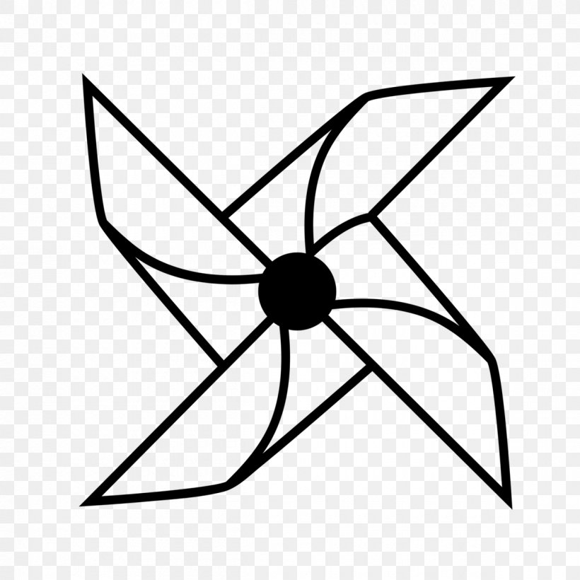 Paper Pinwheel Stock Photography Windmill, PNG, 1200x1200px, Paper, Area, Artwork, Black, Black And White Download Free