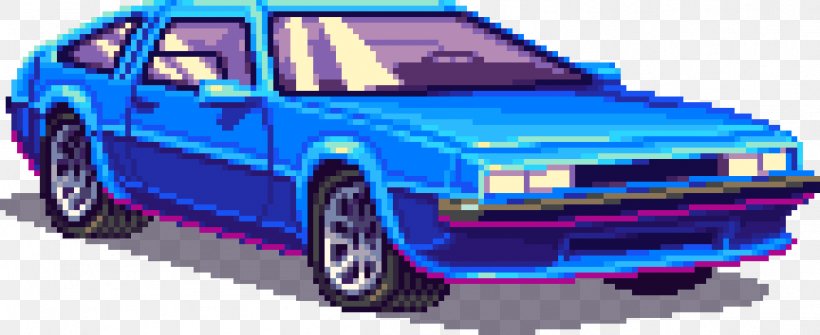 1980s Car Pixel Art Bit, PNG, 1152x472px, Car, Amiga, Auto Part, Automotive Design, Automotive Exterior Download Free