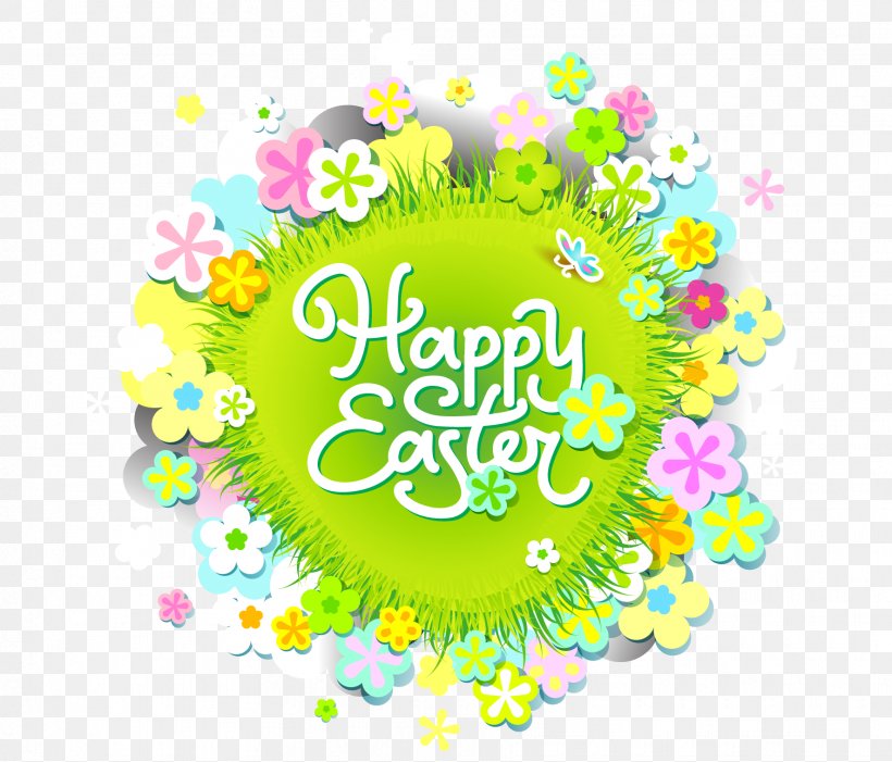 Easter Flower Euclidean Vector, PNG, 1772x1517px, Easter, Cartoon, Easter Egg, Element, Flower Download Free