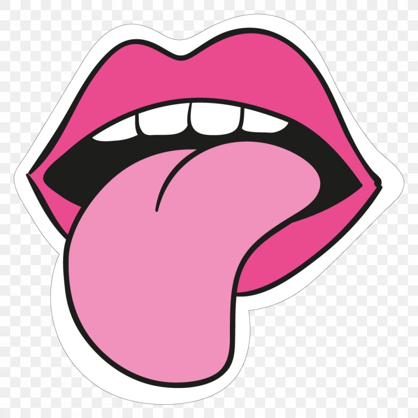 Mouth Tongue Lip Clip Art, PNG, 1000x1000px, Watercolor, Cartoon, Flower,  Frame, Heart Download Free