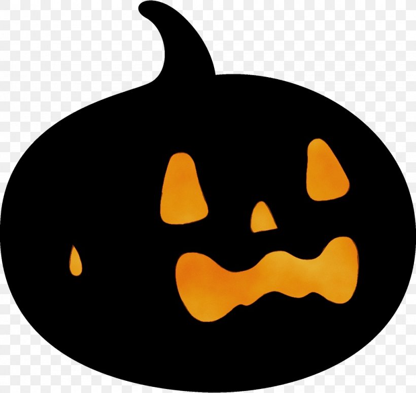 Orange, PNG, 1024x968px, Watercolor, Black, Calabaza, Jackolantern, Mouth Download Free