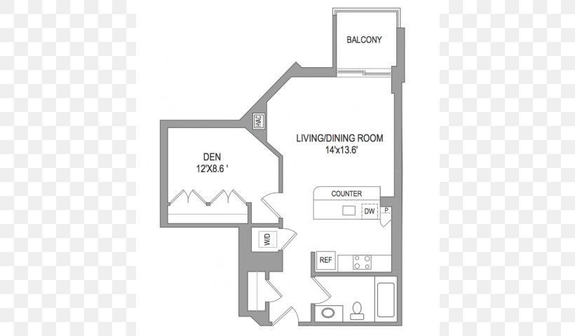 Virginia Square Plaza Studio Apartment Floor Plan Renting, PNG, 640x480px, Apartment, Area, Arlington, Balcony, Ballston Download Free