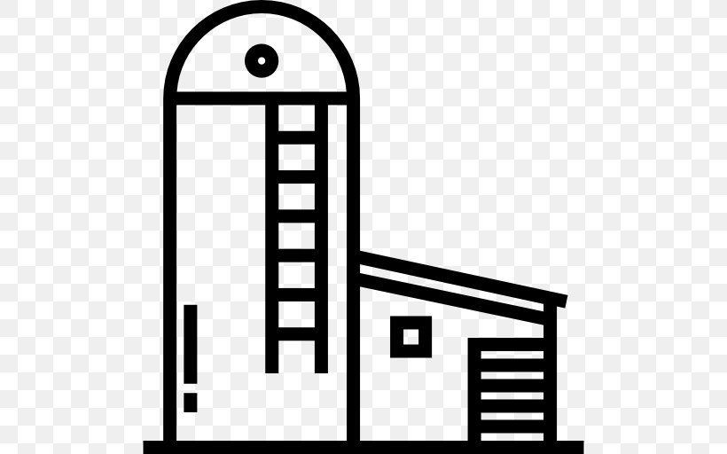 Agriculture Silo Clip Art, PNG, 512x512px, Agriculture, Area, Black, Black And White, Brand Download Free