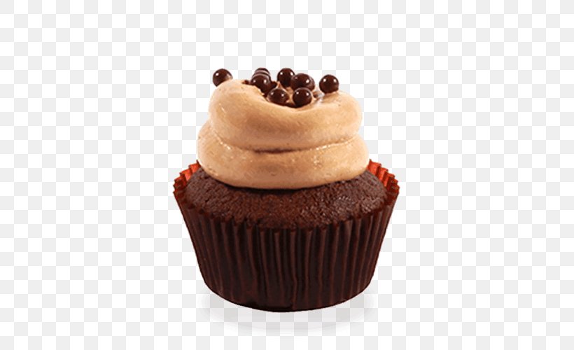 Cupcake Fudge Frosting & Icing S'more Peanut Butter Cup, PNG, 500x500px, Cupcake, Baking, Butter, Buttercream, Cake Download Free