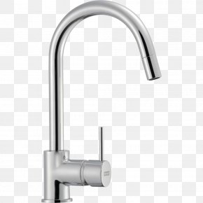 Faucet Handles Controls Sink Franke Kitchen Brushed Metal Png