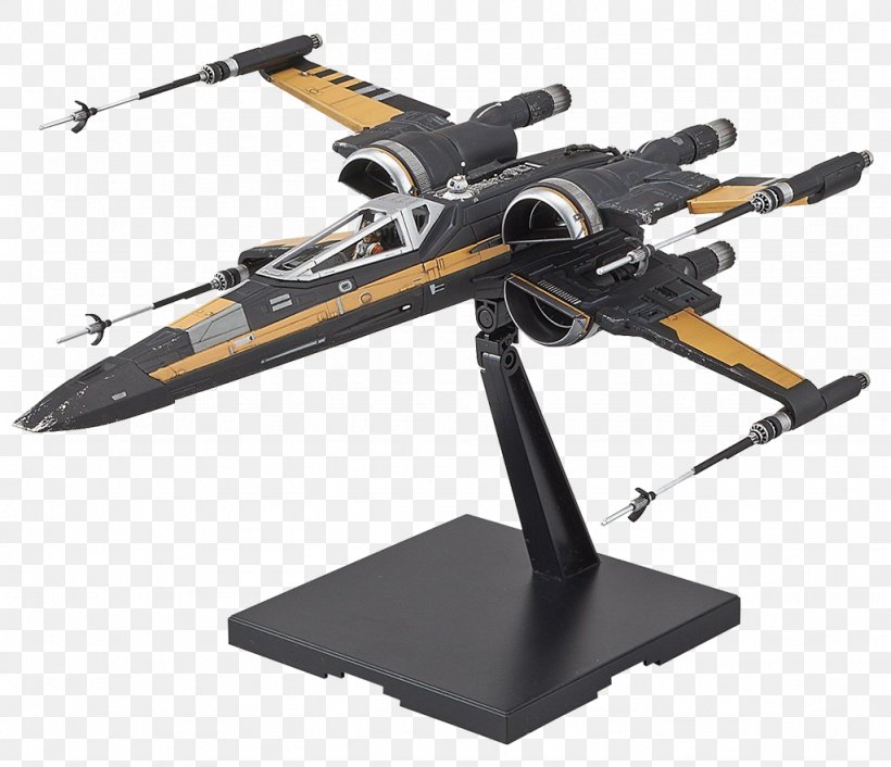 Poe Dameron X-wing Starfighter Star Wars Plastic Model Jedi, PNG, 1024x882px, Poe Dameron, Awing, Bandai, Force, Hardware Download Free