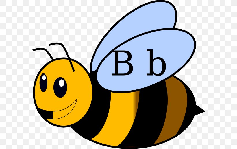 Bumblebee Drawing Clip Art, PNG, 600x515px, Bee, Artwork, Bumblebee, Drawing, Happiness Download Free