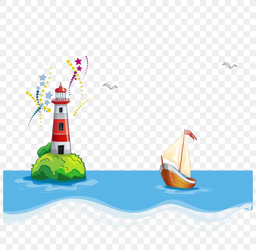Cartoon Sea Royalty-free Illustration, PNG, 800x800px, Cartoon, Art, Cone, Illustrator, Photography Download Free