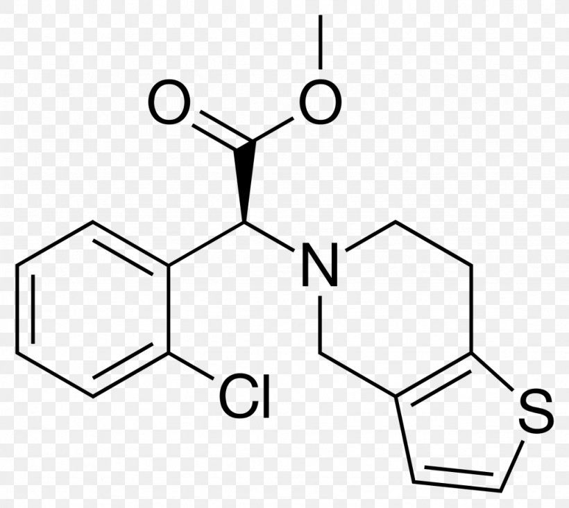 Clopidogrel Antiplatelet Drug Prasugrel Pharmaceutical Drug Thienopyridine, PNG, 1024x916px, Clopidogrel, Antiplatelet Drug, Area, Aspirin, Black And White Download Free