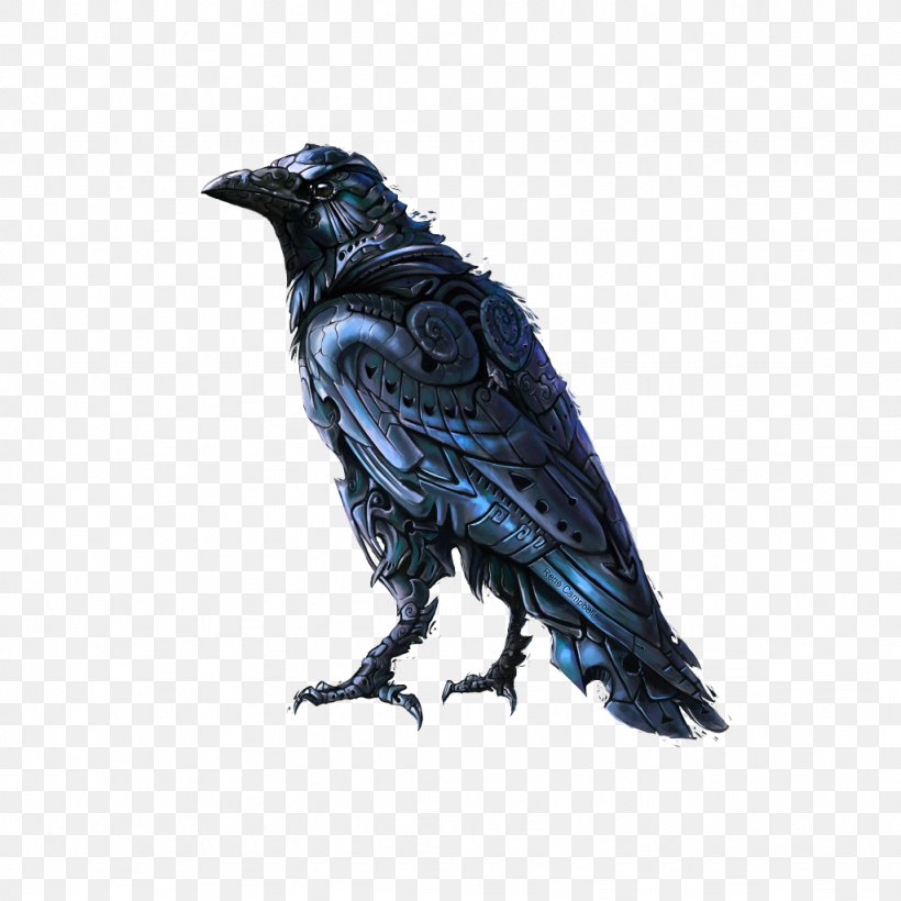 Common Raven Crow Art Image, PNG, 1024x1024px, Common Raven, Art, Beak, Bird, Crow Download Free