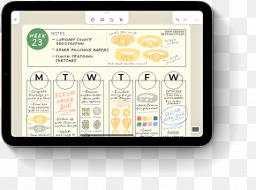 Ipad Mini - Digital Planner On Tablet PNG