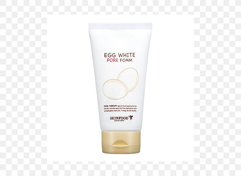 Lotion Skinfood Egg White Pore Foam Cosmetics K-Beauty Cleanser, PNG, 600x600px, Lotion, Cleanser, Cosmetics, Cream, Egg White Download Free