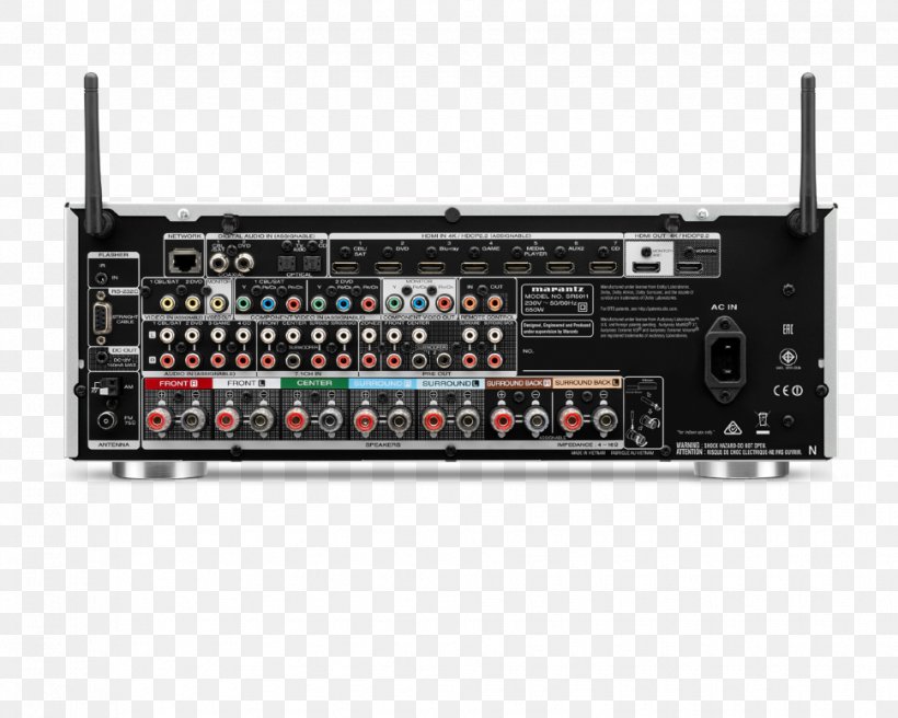 Marantz SR5011 AV Receiver Audio Dolby Atmos, PNG, 970x776px, 4k Resolution, Marantz Sr5011, Audio, Audio Equipment, Audio Receiver Download Free