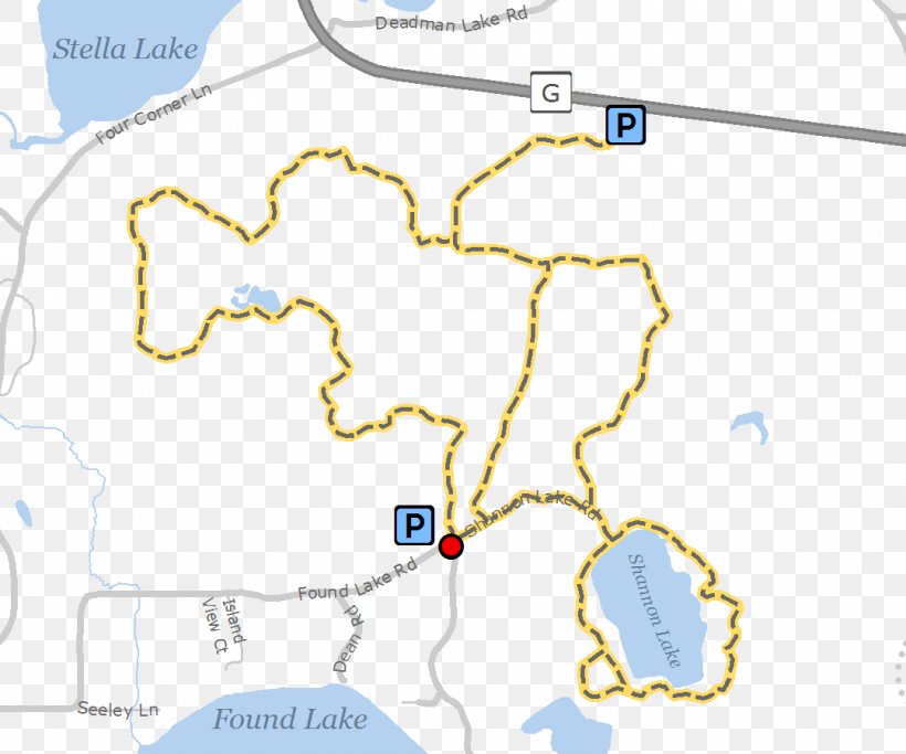 Shannon Lake Road Found Lake Trail Map, PNG, 1080x900px, Lake, Area, Decker Lake, Hiking, Map Download Free
