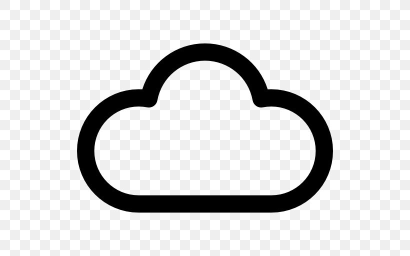 Cloud Computing Cloud Storage Cloud Database, PNG, 512x512px, Cloud Computing, Adobe Creative Cloud, Area, Black And White, Body Jewelry Download Free