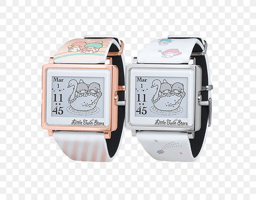 Epson Little Twin Stars Hello Kitty Watch Online Shopping, PNG, 640x640px, Epson, Brand, Electronic Paper, Gold, Gps Watch Download Free