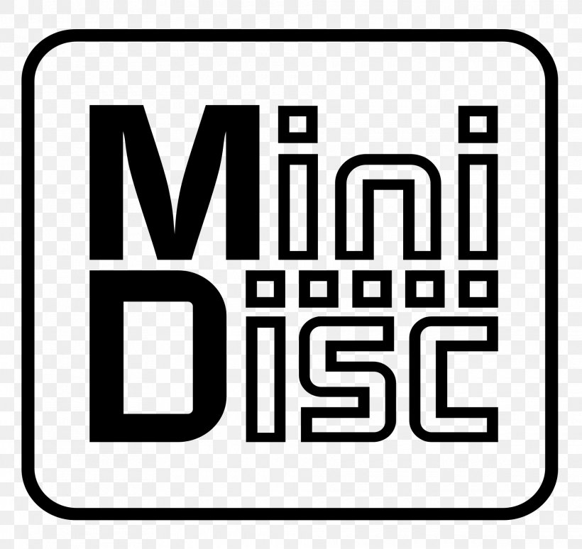 MiniDisc Compact Disc Logo, PNG, 1920x1813px, Minidisc, Area, Black, Black And White, Brand Download Free