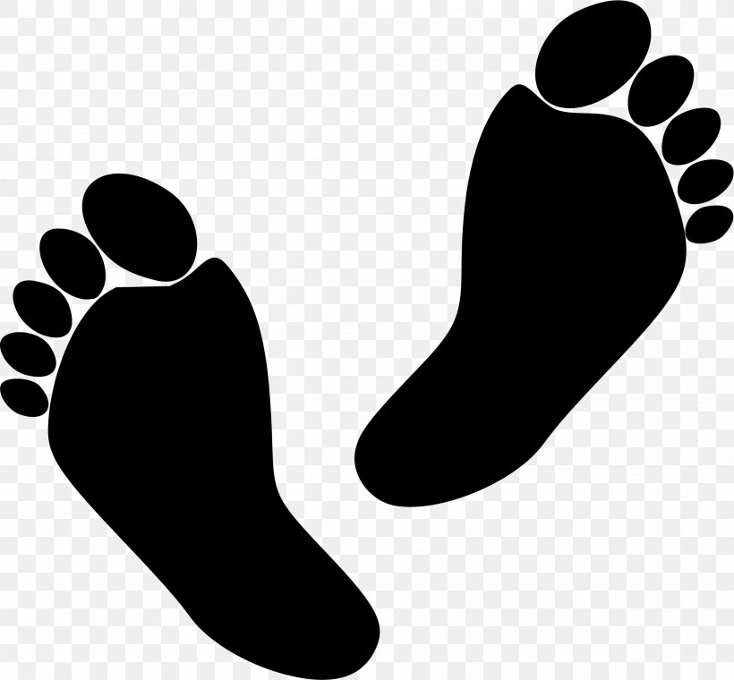 Footprint Toe Clip Art, PNG, 2400x2225px, Foot, Black, Black And White, Finger, Footprint Download Free