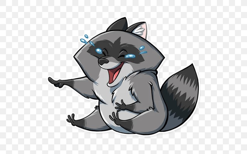 Sticker Telegram Raccoon Наклейка VKontakte, PNG, 512x512px, Sticker, Android, Animal, Bird, Carnivoran Download Free